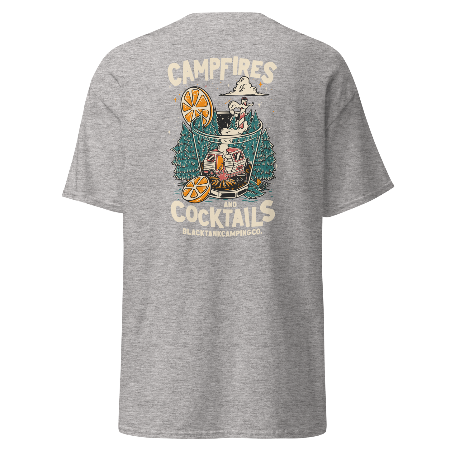 Campfires and Cocktails - Unisex T-shirt