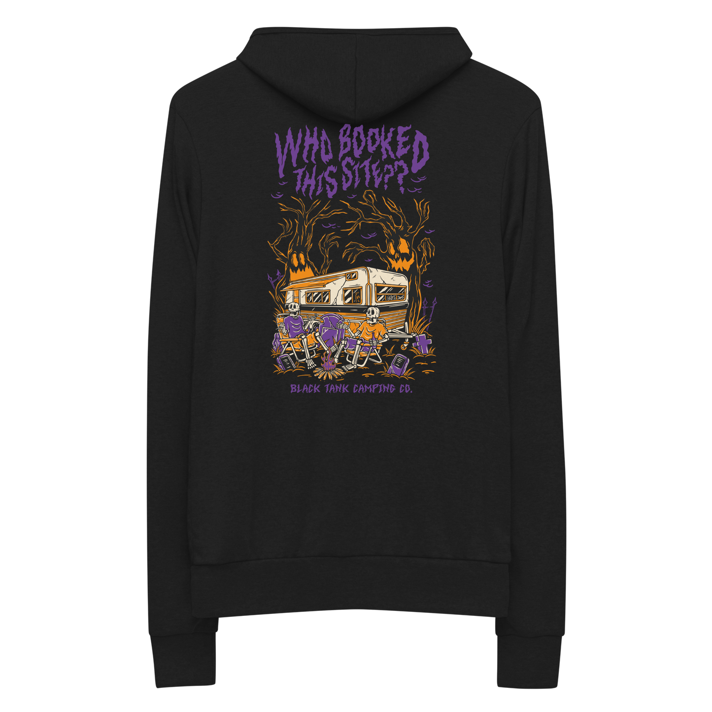 Who Booked This Site? – Zip Up Hoodie (Purple)