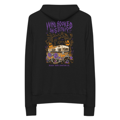 Who Booked This Site? – Zip Up Hoodie (Purple)