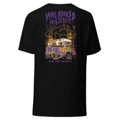 Who Booked This Site? - Unisex T-shirt (Purple)