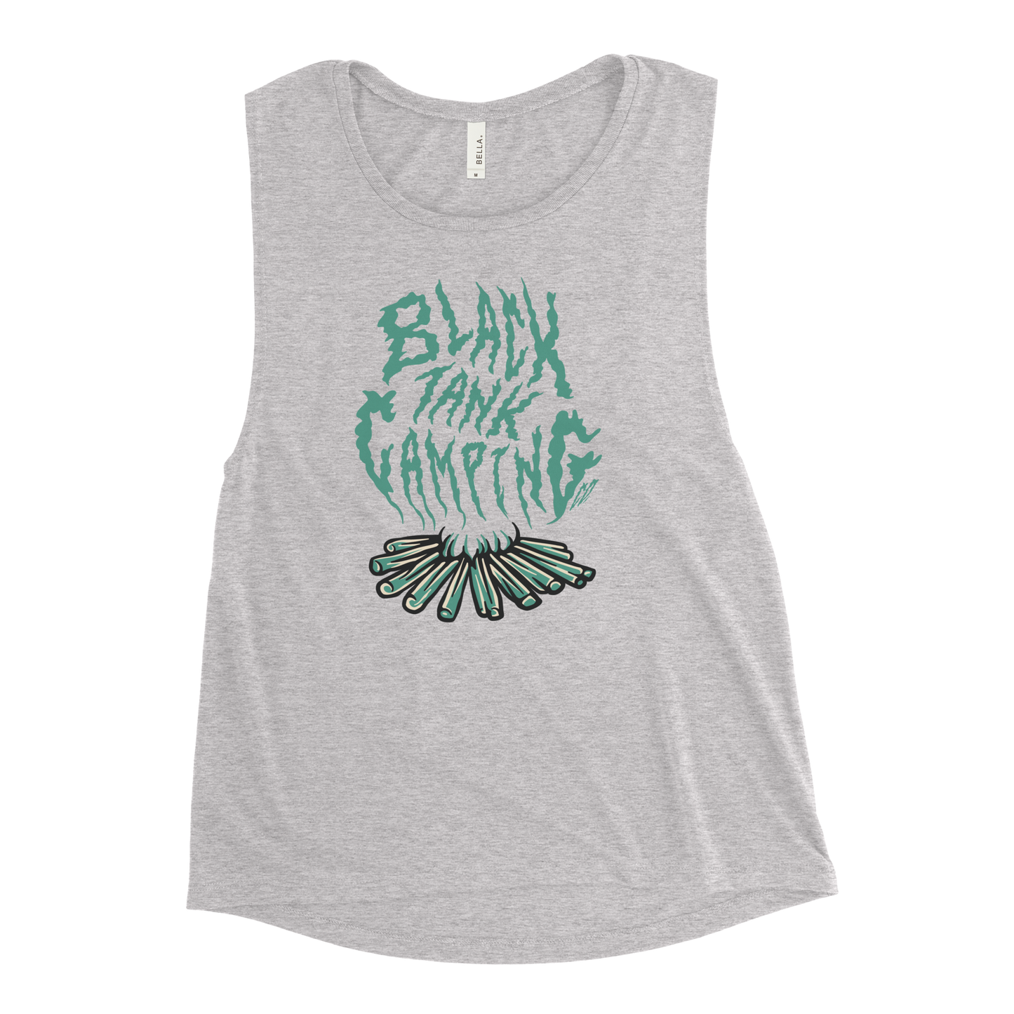 Campfire – Ladies Tank Top (Teal)