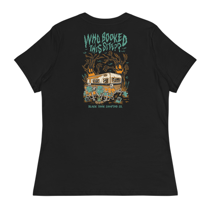 Who Booked This Site? – Ladies T-shirt (Teal)